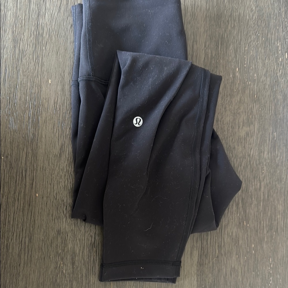 lululemon athletica Black Leggings Wunder Train 25”